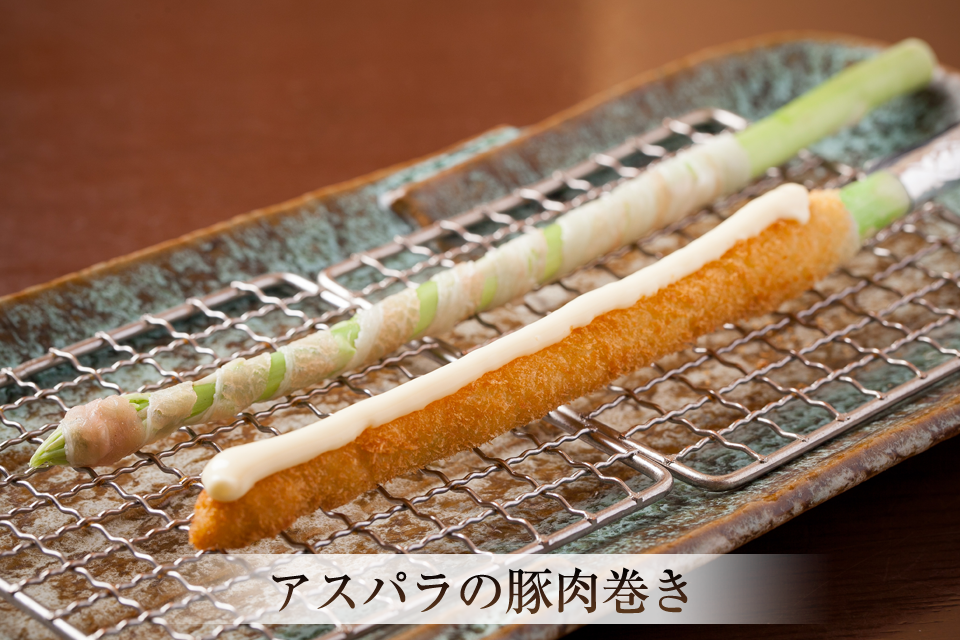 アスパラの豚肉巻き